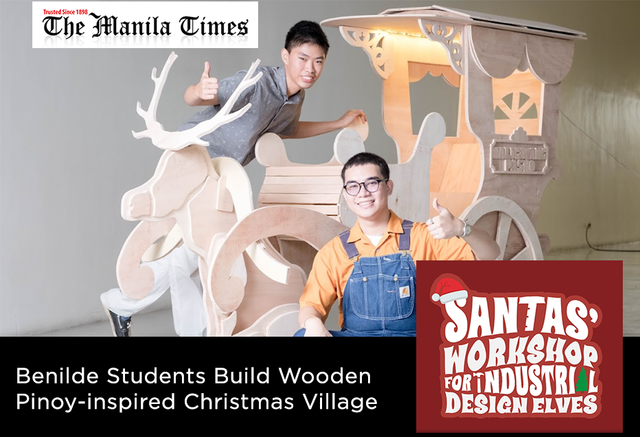 “Santa’s Workshop for Industrial Design Elves” challenged the young innovators from Benilde Industrial Design Program to create large-scale wooden puzzles reminiscent of the Filipino holiday celebration.